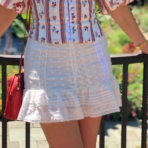 Urban Outfitters Broderie Anglais Skirt